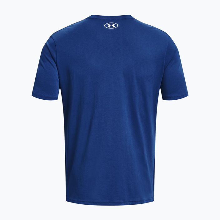 Pánské tréninkové tričko Under Armour Sportstyle Logo SS modré 1329590-471 2