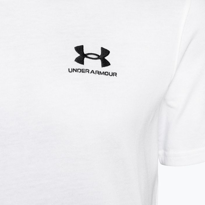 Pánské tričko Under Armour Logo Emb Heavyweight T-shirt white/black 6
