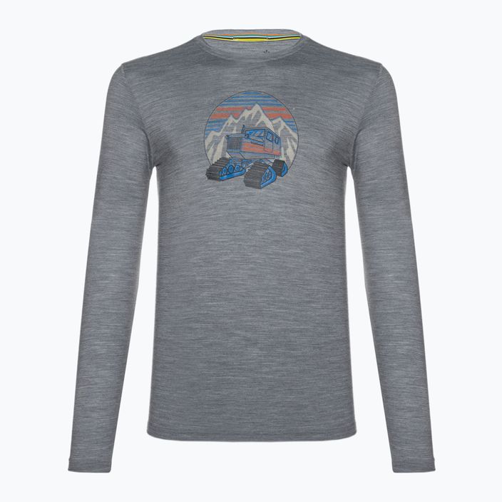 Pánské tričko Smartwool Snowcat Trek Graphic světle šedé 16683 3