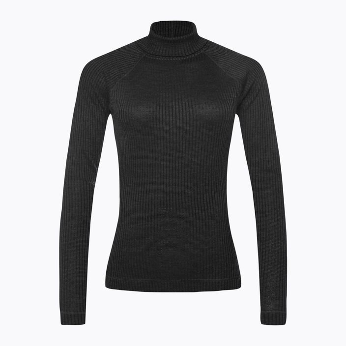 Dámské tričko Smartwool Thermal Merino Rib Turtleneck T-shirt black 16690