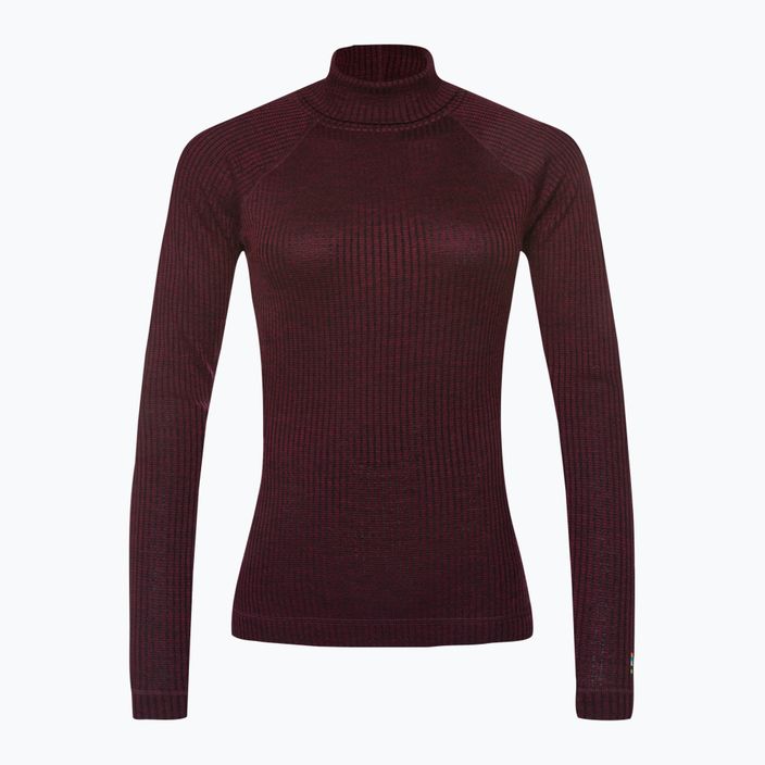 Dámské tričko Smartwool Thermal Merino Rib Turtleneck T-shirt purple 16690