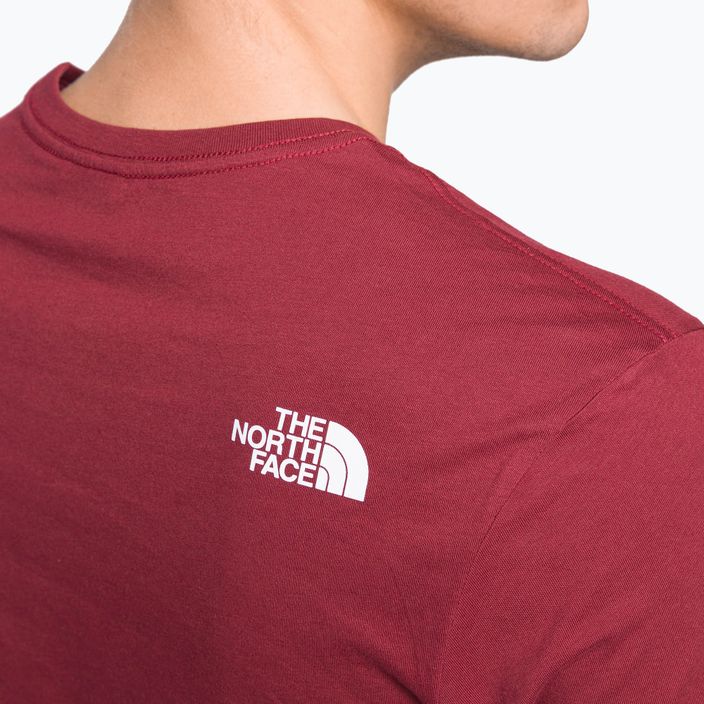 Pánské trekingové tričko The North Face Easy červené NF0A2TX36R31 6