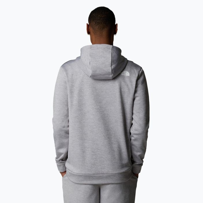 Pánská mikina  The North Face Reaxion Fleece P/O Hoodie tnf light grey heather/ asphalt grey 3