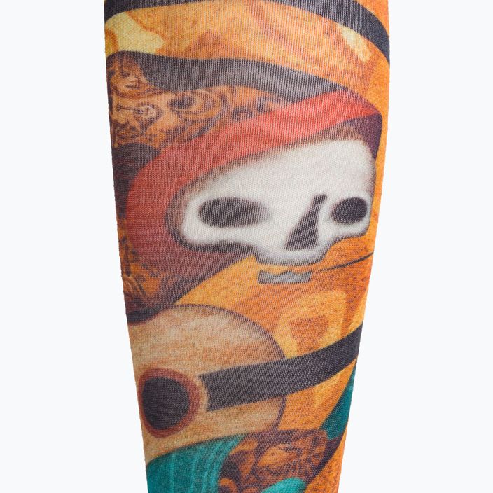Pánské ponožky Smartwool Ski Zero Cushion Memory Quilt Print OTC orange SW001917150 3