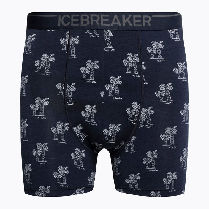 Pánské termální boxerky Icebreaker Anatomica navy blue 103029