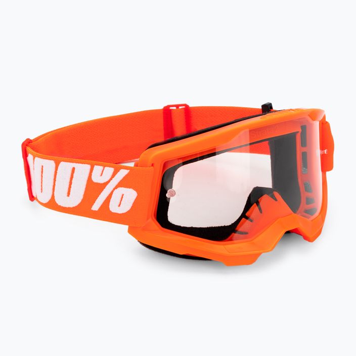 Pánské cyklistické brýle 100% Strata 2 orange/clear 50027-00005