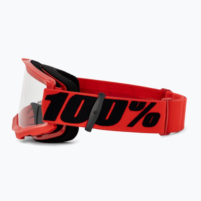 Pánské cyklistické brýle 100% Strata 2 red/clear 50027-00004 4