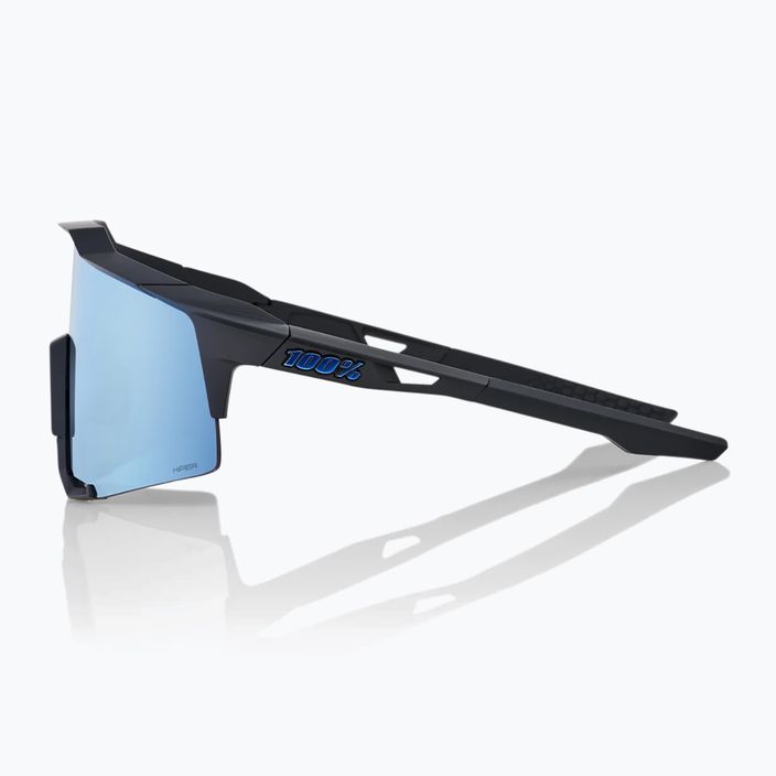100% Speedcraft matně černé/hyper modré vícevrstvé zrcadlové cyklistické brýle 60007-00004 9