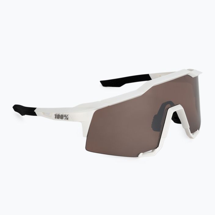100% Cyklistické brýle Speedcraft matně bílé/hyper silver mirror 60007-00006 2