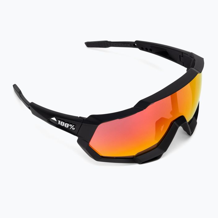 Cyklistické brýle 100% Speedtrap soft tact black/red multilayer mirror 60012-00004 2