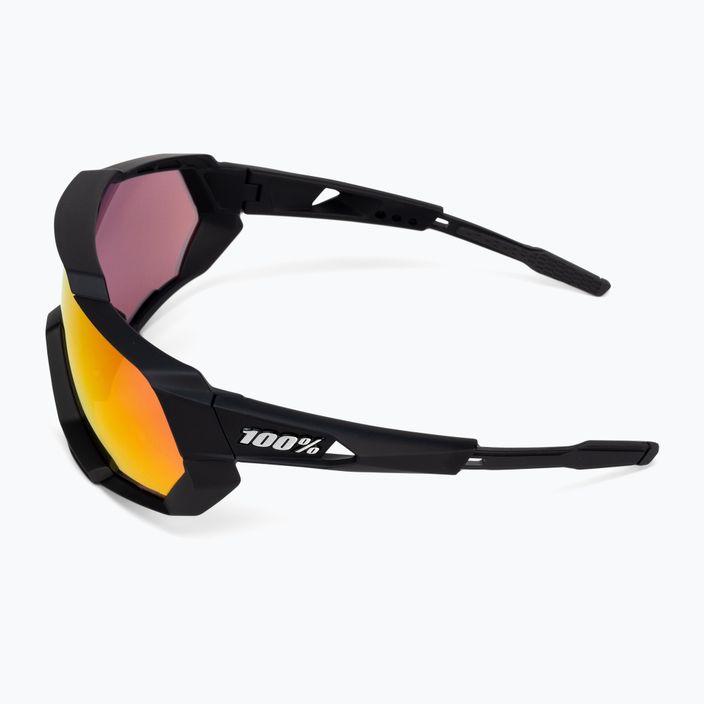 Cyklistické brýle 100% Speedtrap soft tact black/red multilayer mirror 60012-00004 5