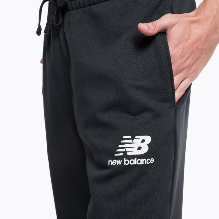 Pánské trekingové kalhoty New Balance Essentials Stacked Logo French černé NBMP31539BK 4