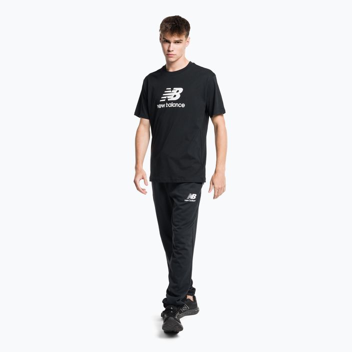 Pánské tričko New Balance Essentials Stacked Logo Co černé NBMT31541BK 2