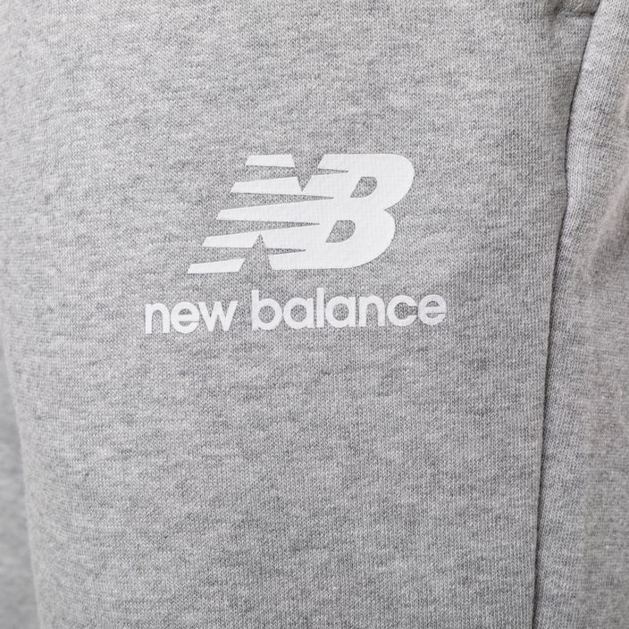 Dámské kalhoty New Balance Essentials Stacked Logo French šedé NBWP31530 7