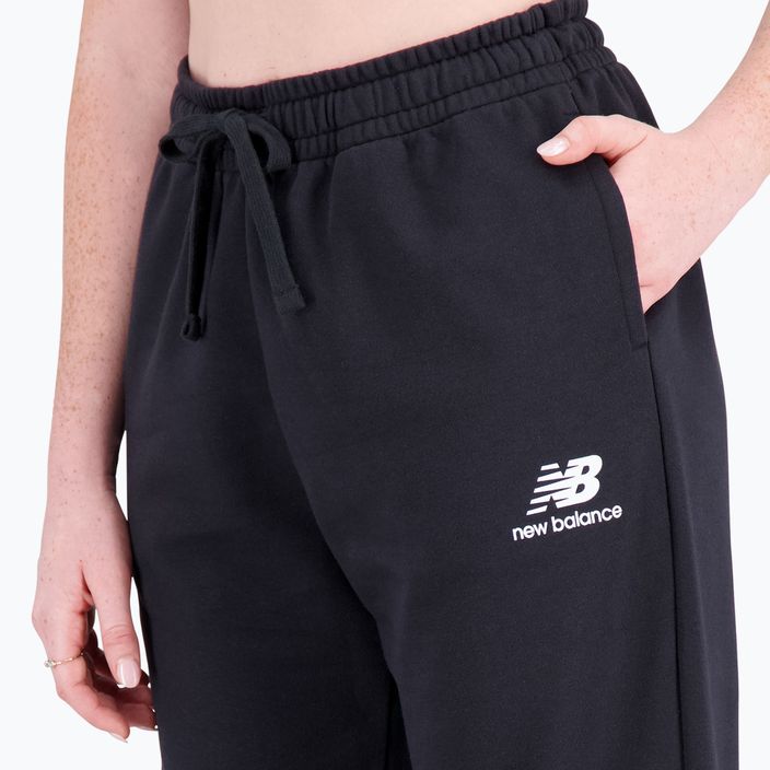 Dámské kalhoty New Balance Essentials Stacked Logo French černé NBWP31530 4