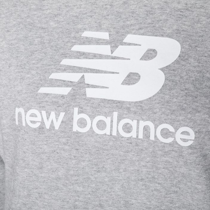Dámská sportovní mikina New Balance Essentials Stacked Logo French Terry Hoodie šedá NBWT31533 7
