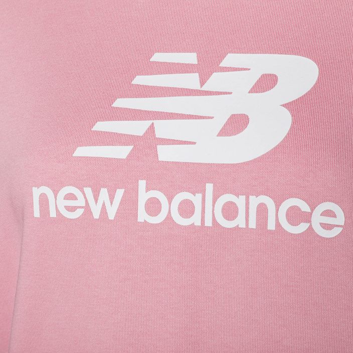 Dámská tréninková mikina New Balance Essentials Stacked Logo French Terry Hoodie pink WT31533HAO 7
