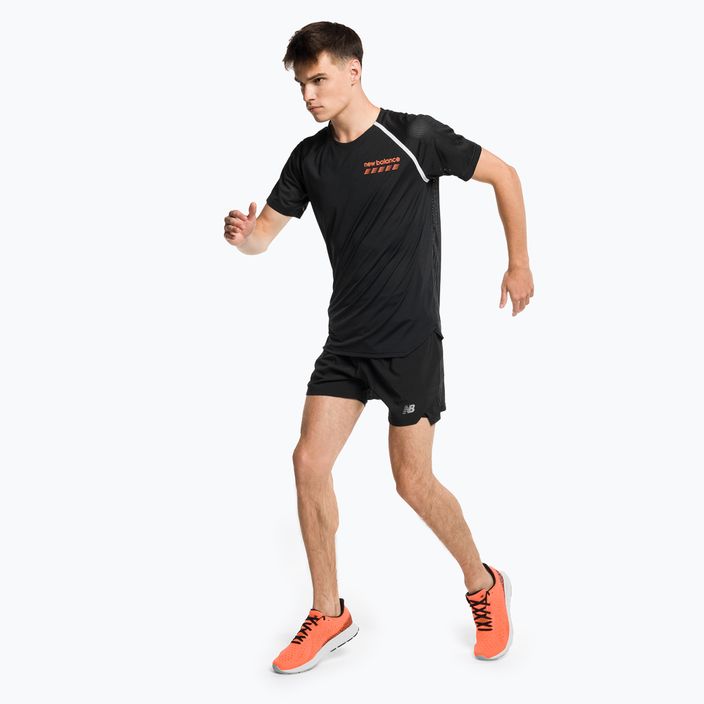 Pánské běžecké tričko New Balance Top Accelerate Pacer černé MT31241BK 2