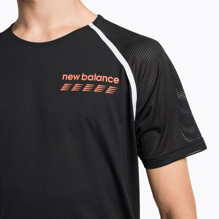 Pánské běžecké tričko New Balance Top Accelerate Pacer černé MT31241BK 4