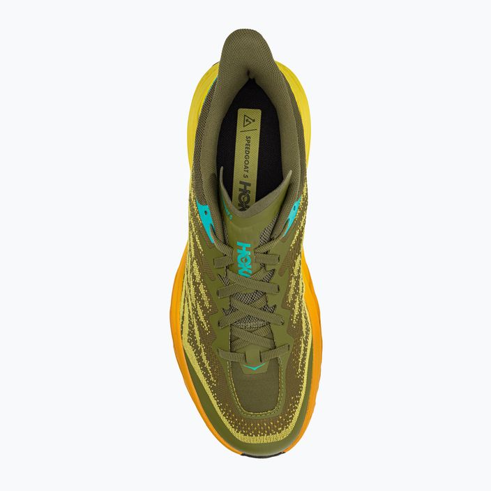 Pánské běžecké boty HOKA Speedgoat 5 green-yellow 1123157-APFR 5