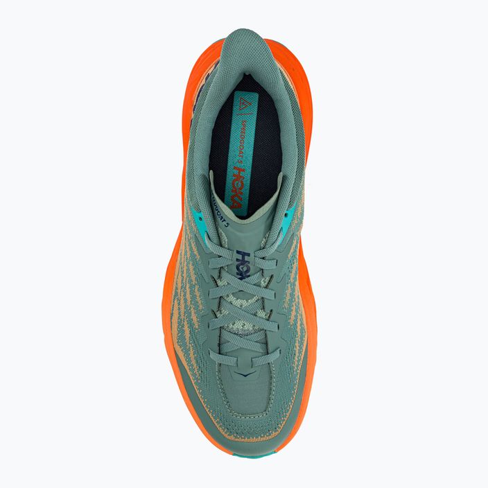 Pánské běžecké boty HOKA Speedgoat 5 green-orange 1123157-TMOR 5