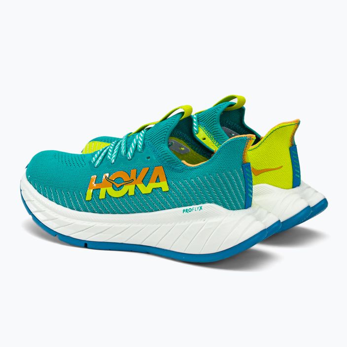 Dámská běžecká obuv HOKA Carbon X 3 blue-yellow 1123193-CEPR 6