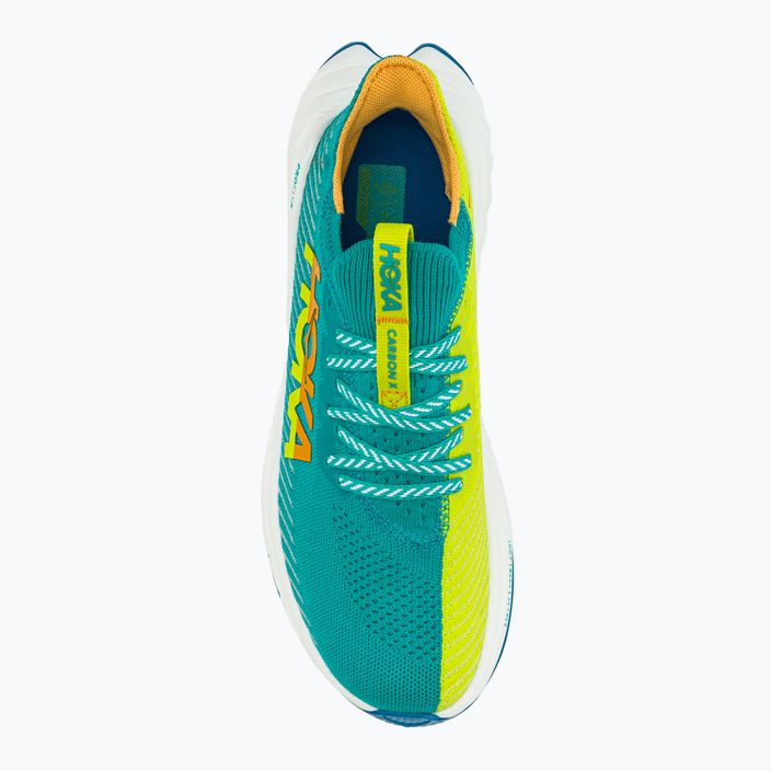 Dámská běžecká obuv HOKA Carbon X 3 blue-yellow 1123193-CEPR 7