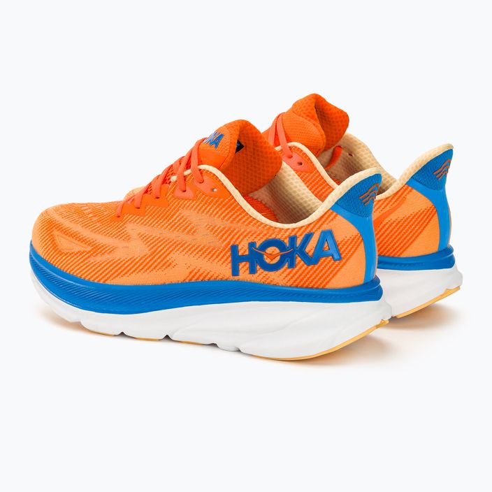 Pánské běžecké boty   HOKA Clifton 9 Wide vibrant orange/impala 3