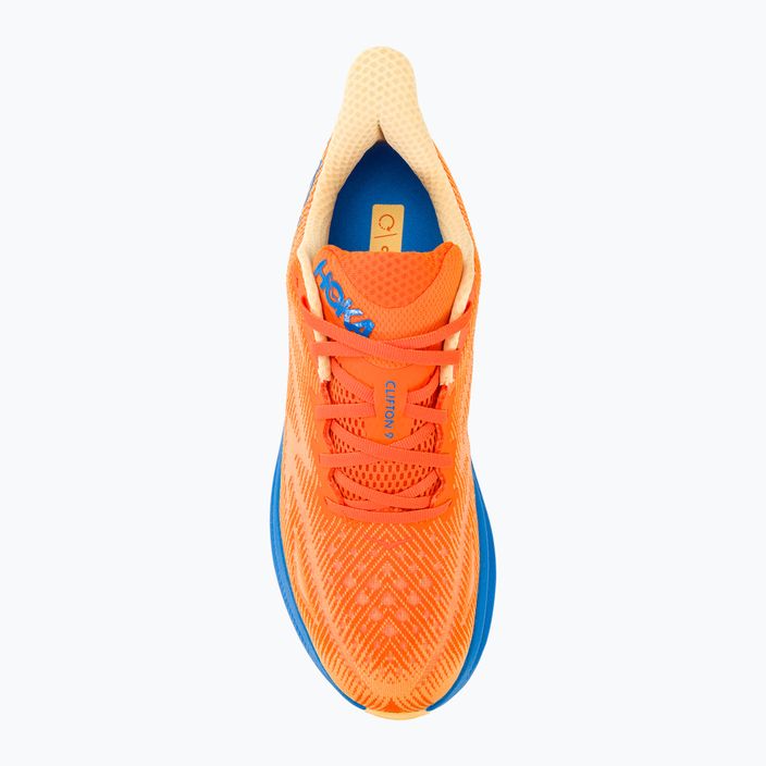 Pánské běžecké boty   HOKA Clifton 9 Wide vibrant orange/impala 6