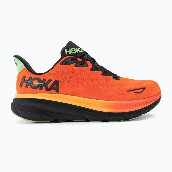 Pánská běžecká obuv HOKA Clifton 9 flame/vibrant orange 2