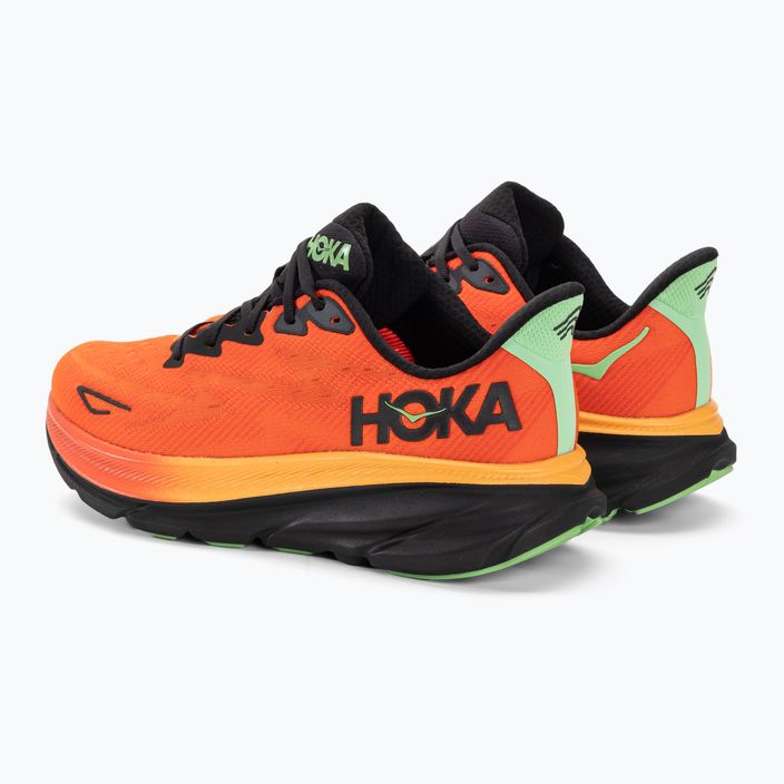 Pánská běžecká obuv HOKA Clifton 9 flame/vibrant orange 3