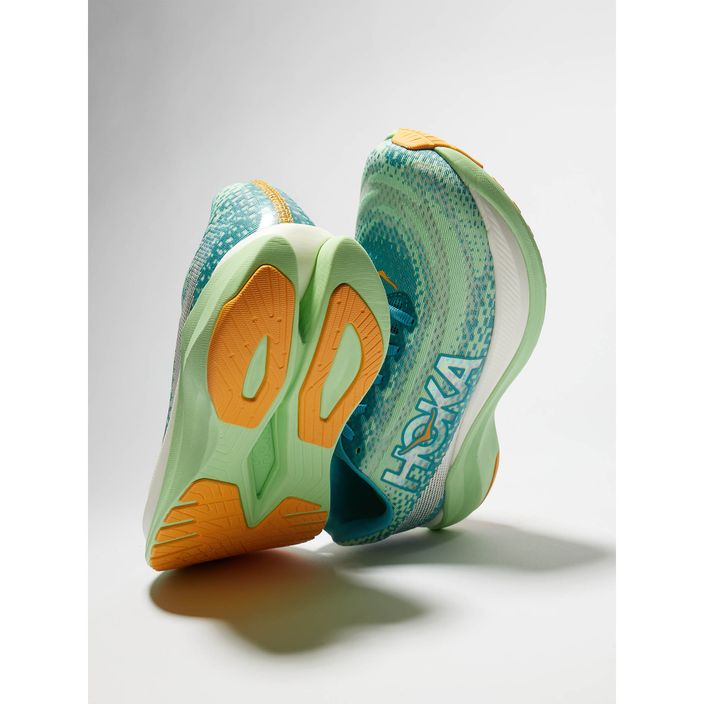 Pánská běžecká obuv HOKA Mach X ocean mist/lime glow 20