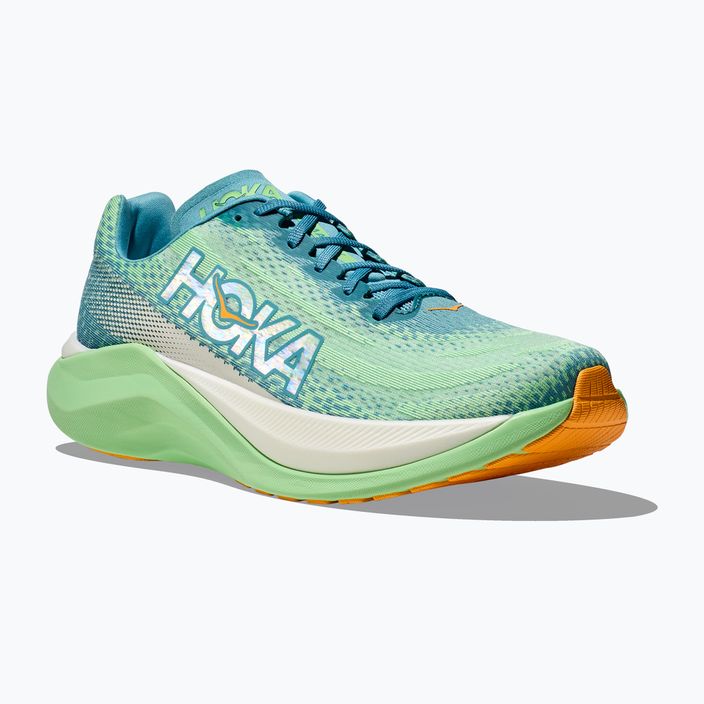 Pánská běžecká obuv HOKA Mach X ocean mist/lime glow 11