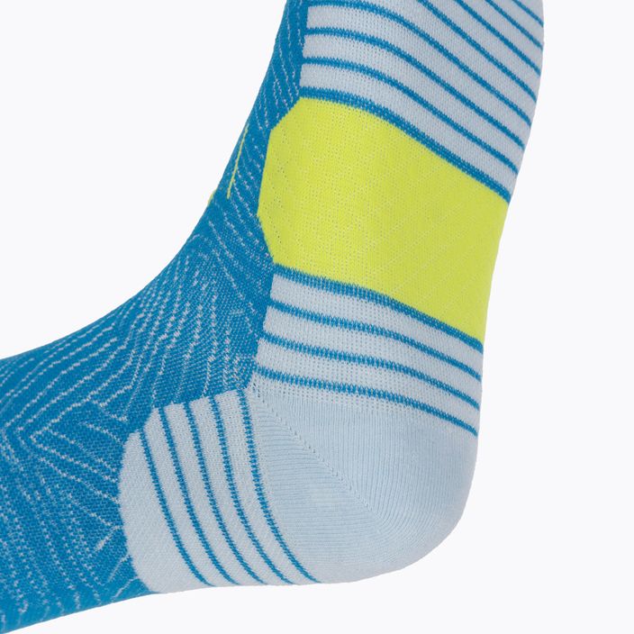 Ponožky HOKA Crew Run Sock 3 páry  diva blue/ice water/evening primrose 7