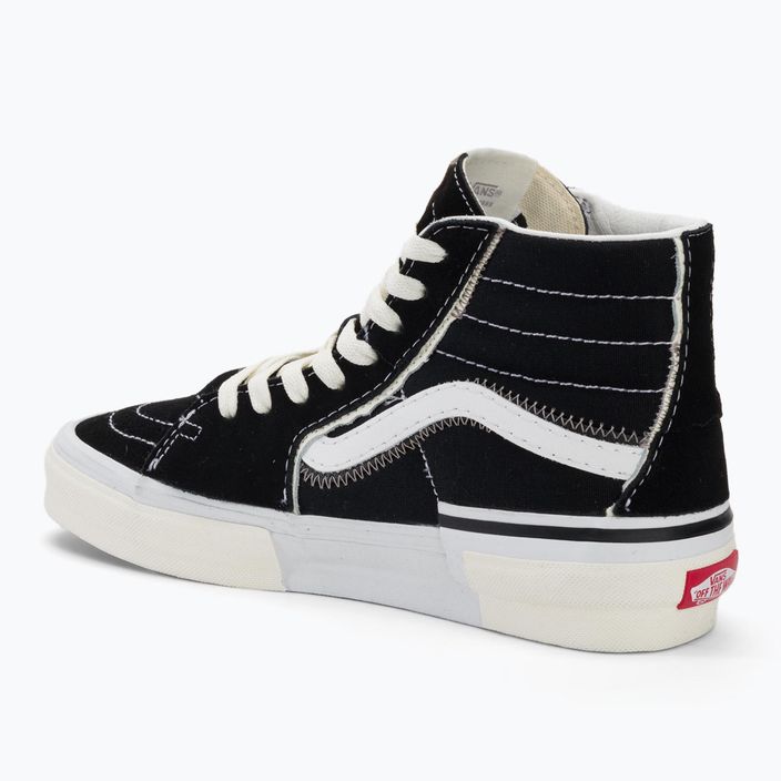 Boty Vans SK8-Hi Reconstruct black/true white 3