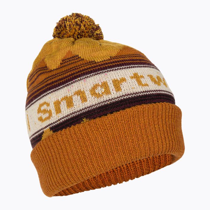 Smartwool Knit Winter Pattern POM honey gold heather čepice