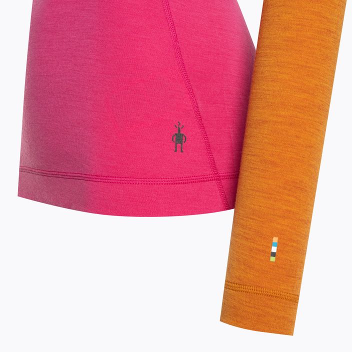 Dámské termo tričko longsleeve Smartwool Classic Thermal Merino Baselayer 1/4 Zip Boxed power pink 6