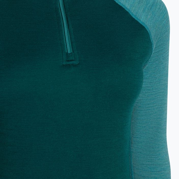 Dámské termo tričko longsleeve Smartwool Classic Thermal Merino Baselayer 1/4 Zip Boxed emerald 5