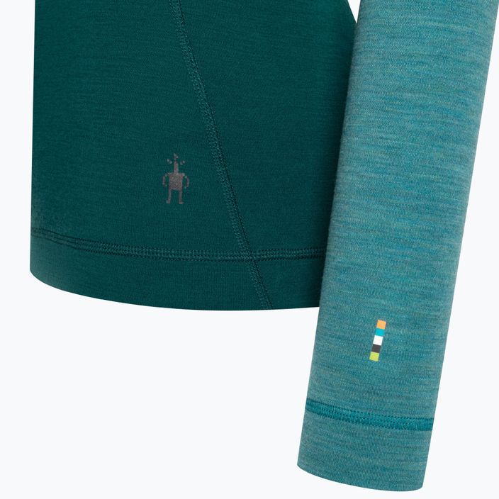 Dámské termo tričko longsleeve Smartwool Classic Thermal Merino Baselayer 1/4 Zip Boxed emerald 6