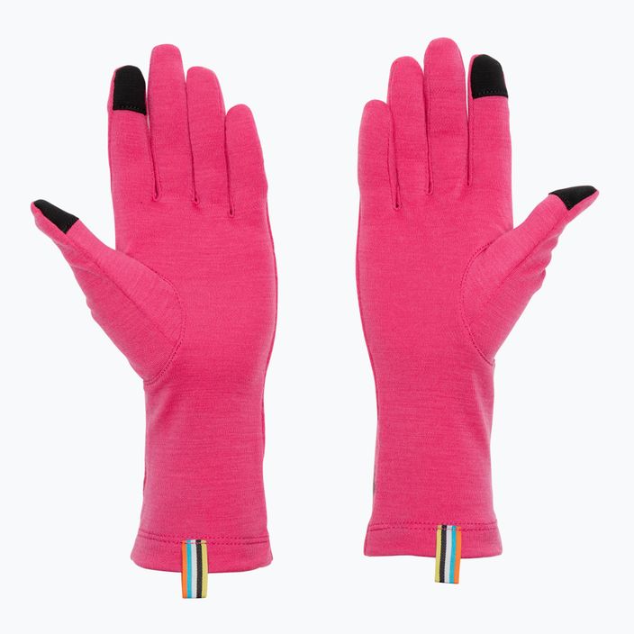 Trekingové rukavice Smartwool Thermal Merino power pink 2