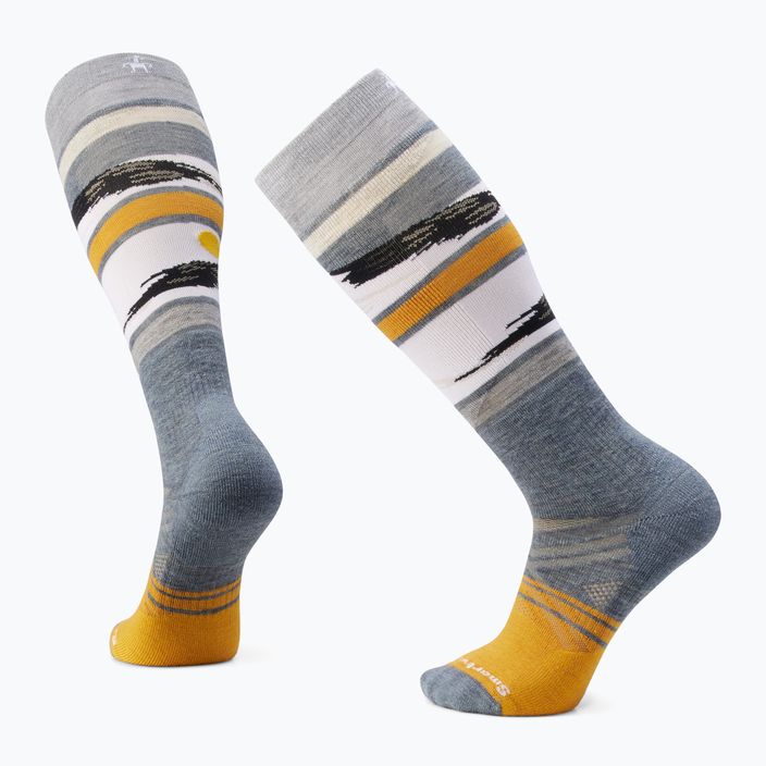 Smartwool Lyžařské ponožky s plným polštářem Midnight Pattern OTC pewter blue 6