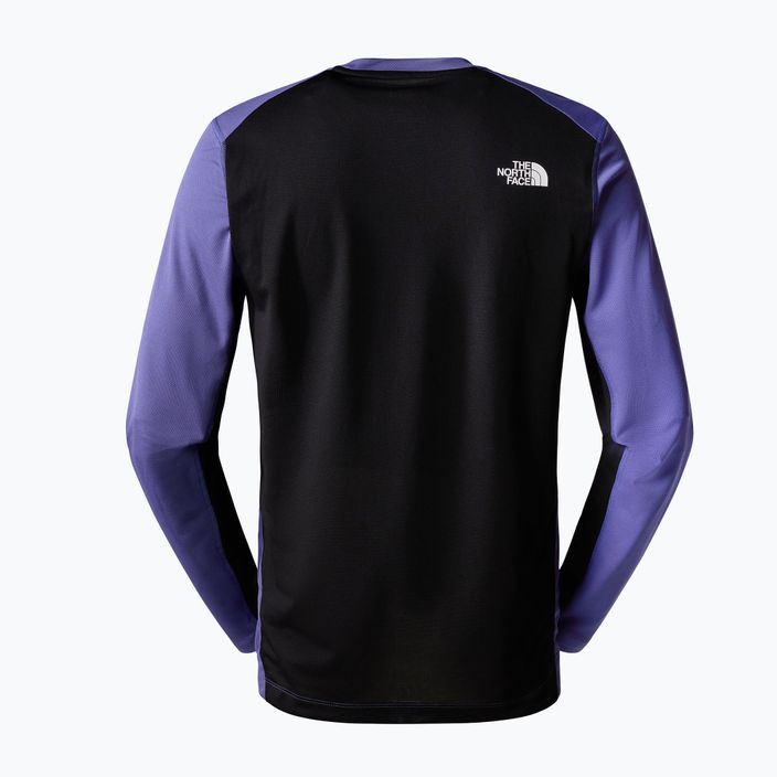 Pánské běžecké tričko s dlouhým rukávem The North Face Lightbright LS cave blue/black 2