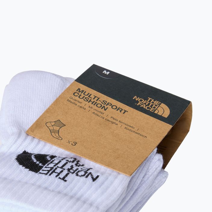 Trekingové ponožky The North Face Multi Sport Cush Quarter Sock trekové ponožky 3 páry white 3