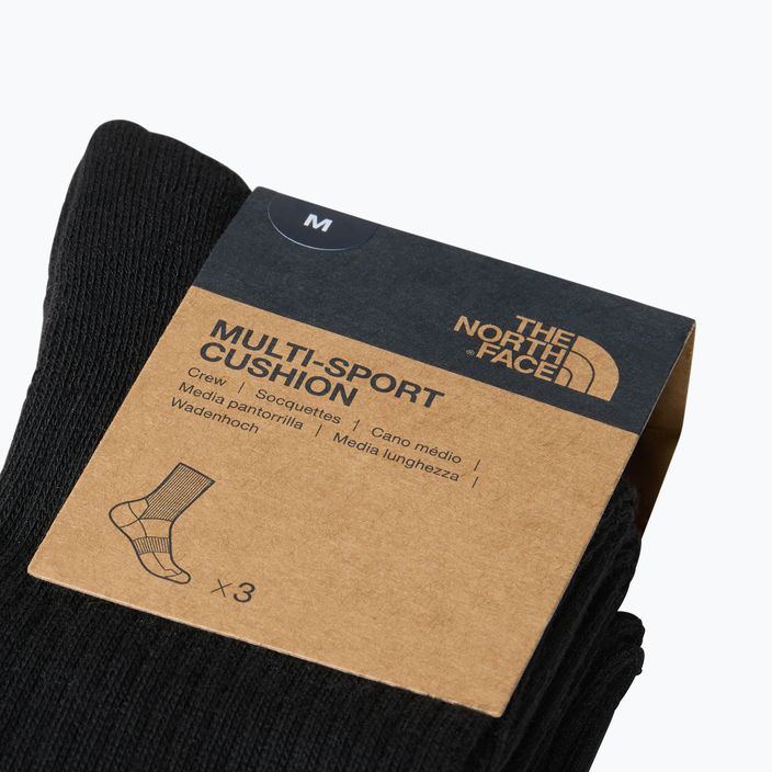 Trekingové ponožky The North Face Multi Sport Cush Crew Sock  3 páry black 3