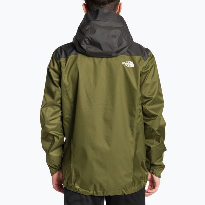 Pánská bunda do deště The North Face Quest Zip-In forest olive/asphalt grey 2