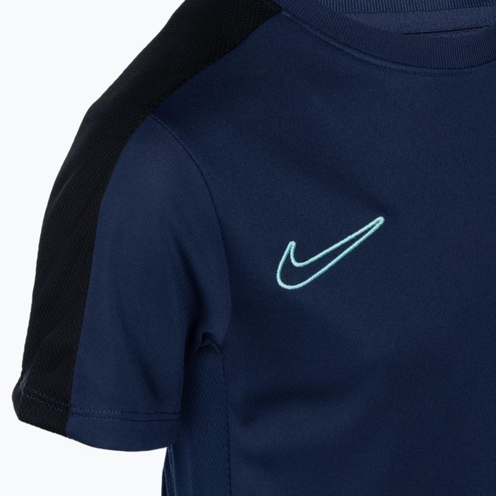 Dětské fotbalové tričko Nike Dri-Fit Academy23 midnight navy/black/hyper turquoise 3