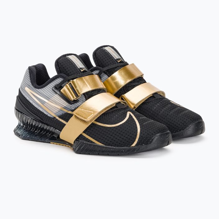 Vzpěračská obuv Nike Romaleos 4 black/metallic gold white 4