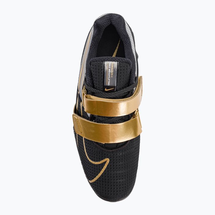 Vzpěračská obuv Nike Romaleos 4 black/metallic gold white 6