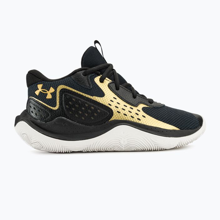 Basketbalové boty Under Armour Jet' 23 black/metallic gold/metallic gold 2