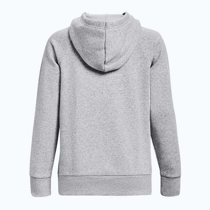 Dámská mikina Under Armour Rival Fleece Hoodie mod gray light heather/white 6